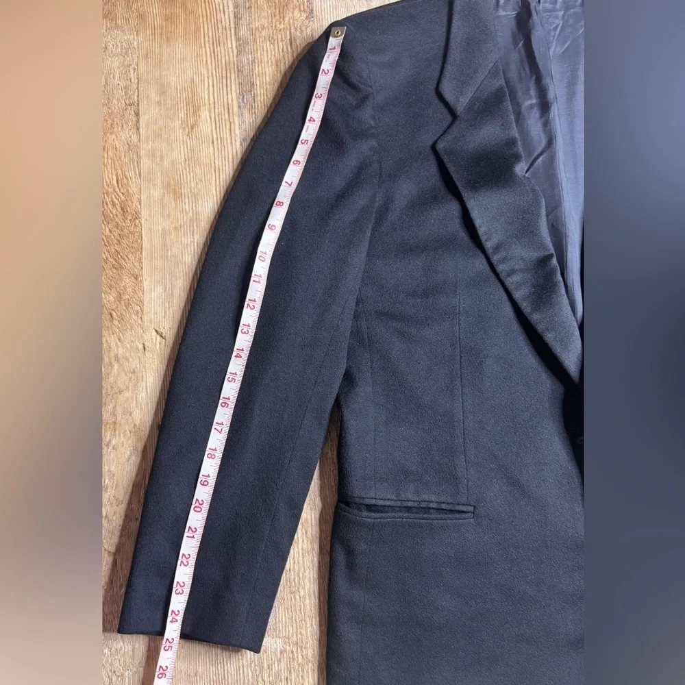 Mens ING LORO PIANA 100% Cashmere Sports Coat Black Size 42